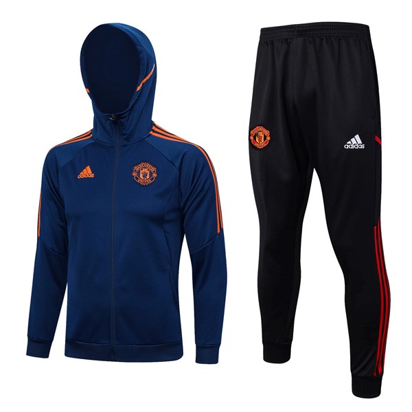 Chaqueta Con Capucha Manchester United 2024 Bleu